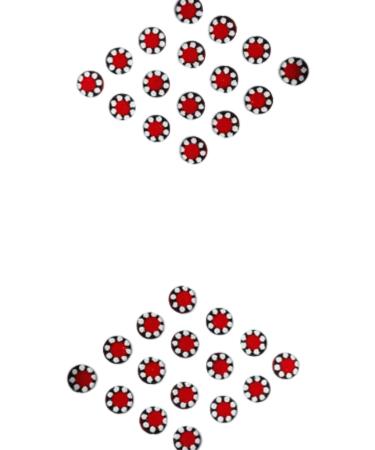 Round Fancy Maroon Bindi With Stone Round Stone Bindi for women and girls