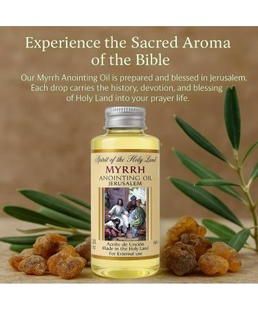 Myrrh Anointing Oil & Holy Water from Jordan River Holy Land Gift Set Blessed in Jerusalem Biblical Anointing Oil for Prayer Christian Religious Gifts for Men Women with Prayer Card - Buy Online on GoSupps.com