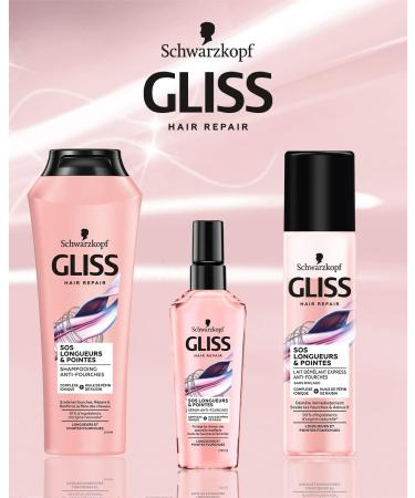 Schwarzkopf - Gliss - SOS Hair Serum Length & Ends - Seals Split Ends and Adds Shine - Protects and Cares - For Split Ends and Lengths - 75 ML - Buy Online on GoSupps.com