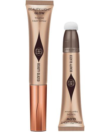 Highlighter Stick Makeup Bronzer Stick With Cushion Applicator Makeup Highlighter Contour Glitter Matte Natural Brightening Face Makeup Smooth Creamy Matte Finish Liquid Stick For Women - Buy Online on GoSupps.com