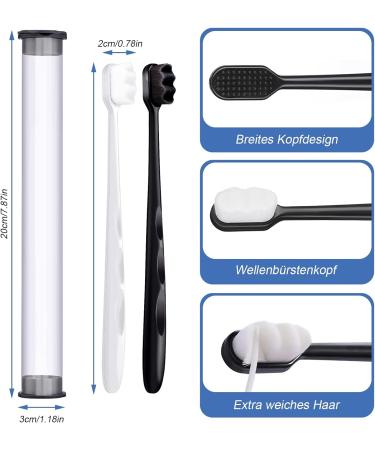 8-Piece Ultra Soft Bristle Toothbrush Set - Extra Soft Manual Toothbrushes for Gentle Cleaning - Buy Online on GoSupps.com