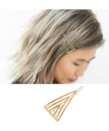 YAZILIND Geometric Triangle Hair Clips Set - Women's Alloy Hair Accessories - Buy Online on GoSupps.com