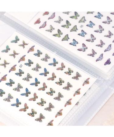 80 Slots Nail Sticker Album Nail Colour Display Nail Art Decal Storage Bag Nail Swatches Stand Card Display Book Container (Transparent) - Buy Online on GoSupps.com