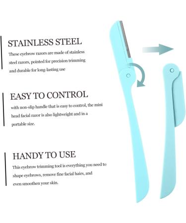 Lot de 30 tondeuses sourcils pliables pour dermaplaning - Pour sourcils - En acier inoxydable - Sans - Buy Online on GoSupps.com