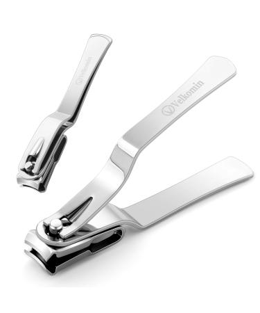 Long Handle Nail Clippers for Seniors - 360 Degree Angled Head Ultra Sharp and Durable Large Fingernail Toenail Clippers for Men Women Seniors 18-Month Replacement Warranty