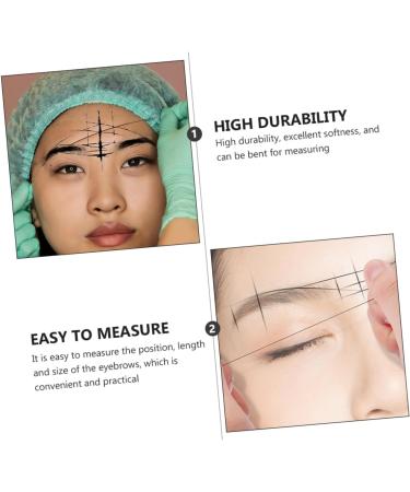 Beavorty 2pcs Ink Eye Brow Shaping Kit Eyebrow Measure Tool Eyebrow Drawing Ruler Auxiliary Tool - Buy Online on GoSupps.com