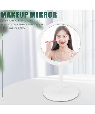 ENERRGECKO Makeup Vanity Mirror with 66 LED Lights - Rechargeable 7-Inch Professional Mirror with 66 Pro- 180 Degree Rotation for Dimmable - Buy Online on GoSupps.com