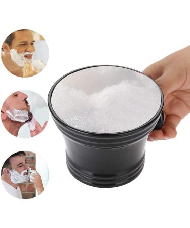 Buy Black Plastic Shaving Bowl for Men Foam Shaving Shell with Handle | Perfect for Soap & Cream - Buy Online on GoSupps.com