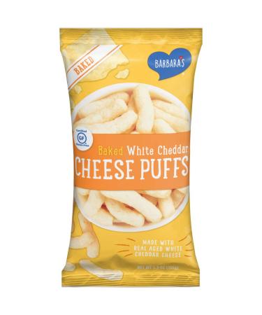 Barbara's Baked White Cheddar Cheese Puff, Gluten Free, 5.5 Oz Bag (Pack of 12) Baked White Cheddar 5.5 Ounce (Pack of 12)