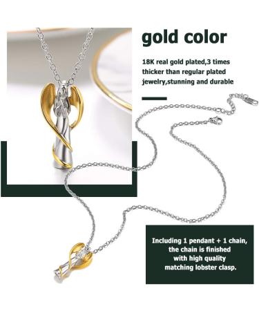 Personalized Prosteel Urn Chain Cross Necklace - Memorial Ash Pendant with 50cm/55cm Stainless Steel Chain - 18K Gold Gilded Life Tree Jewelry - Buy Online on GoSupps.com