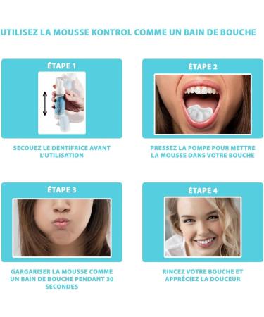 Kontrol Mousse Toothpaste 50ml 2-in-1 Mouthwash and Toothpaste Intense Mint Freshness Softness and Soothing Deep Cleaning and Fresh Breath - Buy Online on GoSupps.com