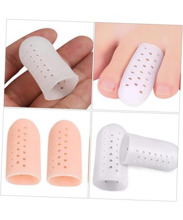 Healvian Silicone Gel Toe Sleeves for High Heel Protectors - 6 Pairs | Thumb & Ingrown Toe Sleeves with Hole | Toe Cushion & Caps | Reusable & Protective Cases | Assorted Color - 4.3x1.7cm - Buy Online on GoSupps.com
