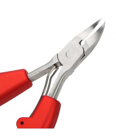 Toenail Cuticle Scissors Lightweight Pliers File for Callus for Exfoliating for Soften Skin for Men(red)