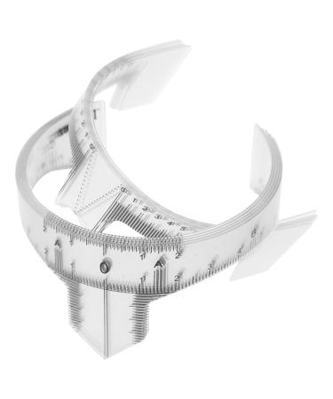 FRCOLOR 10pcs Eyebrow Design Ruler Clear Stickers Disposable Eyebrow Ruler Sticker Eyebrow Positioning Tool