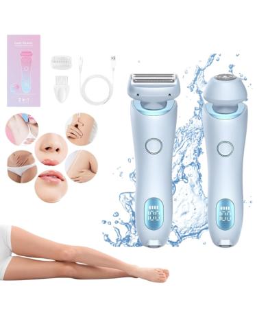 Duskofficial Razor - Duskofficial Mermaid Shaver Duskofficial The Glide Pro 3.0 Waterproof Electric Razor The Mermaid Shaver Eviay Premium Shaver Ipx7 Waterproof Wet & Dry (Blue)