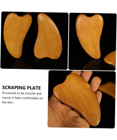 Healeeved Gua Sha Board Set - 4 Heart Shape Wooden Facial Massage Tools for Spa Scraping & Relaxation - Buy Online on GoSupps.com