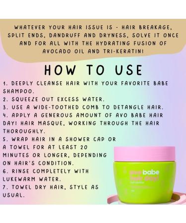 Babe Formula AVO BABE Hair Day! Intensive Hair Masque Treatment 450ml - Buy Online on GoSupps.com