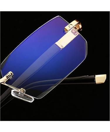 Libiyi Intelligent Reading Glasses | Dual Focus Anti-Blue Light Glasses for Men | Premium Silver B Style - Buy Online on GoSupps.com