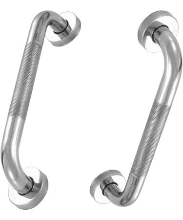 Shower Support Handrails Stainless Steel Bathroom Handles Bath Assist Simple Installation for Senior & Disabled 30cm - Buy Online on GoSupps.com