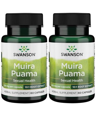 Swanson Muira Puama (10:1) 250 Milligrams 60 Capsules (2 Pack)