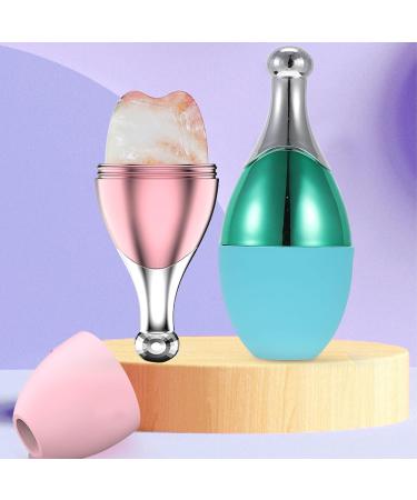 Healeved 3pcs Silicone Spray Ice Skin Care Massager Mini Spray Bottles Face Massager Silicone Blue - Buy Online on GoSupps.com