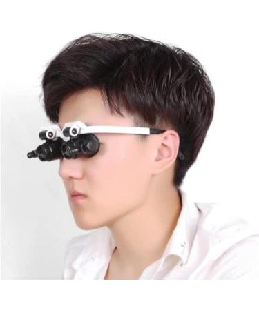 Professional Adjustable Headband Double Eye Clock Repair Loupe with 2 LED Lights 8X 15X 23X Magnifier Head Mounted ES for Reading Sewing Watch Electronic Repair Full of Stars - Buy Online on GoSupps.com