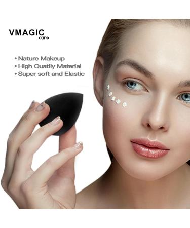 Premium Makeup Sponges Beauty Foundation blender Sponge for Applicator Foundation and Highlight Perfect for Liquid Cream and Powder Soft and Flexible(3 Orange + 3 Black) - Buy Online on GoSupps.com