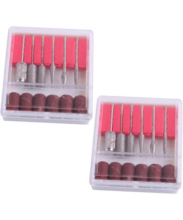 minkissy 2 Sets kit de u as de gel cleaning tools nail tools Manicure Sanding Bands nail dip kits nail bit manicure drill bits nail drill tool nail grinding head Corundum sand sheet gravel 7x6x2cm Assorted Color - Buy Online on GoSupps.com