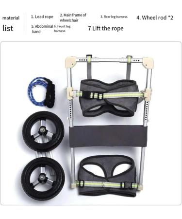 Dog Wheelchair Dog Wheelchair for Back Legs Adjustable Pet Wheelchair Rehabilitation Walk Tool Pet Cat Dog Wheelchair Portable XX-Small - Buy Online on GoSupps.com