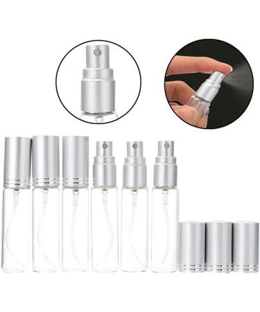 Furnido 10-Pack Mini Glass Perfume Spray Bottles | Portable 10ml Refillable Atomizers with Aluminum Pumps for Travel - Buy Online on GoSupps.com