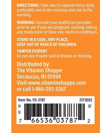 The Vitamin Shoppe Ginkgo Biloba - Memory Support Mental Clarity & Circulation Standardized Extract (60 Capsules) - Buy Online on GoSupps.com