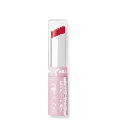 Wet n Wild Cloud Pout Soft Blur Matte Lipstick, Non-Drying, Long-Lasting, Lightweight and Moisturizing Matte Lipstick, Little Red Rosette