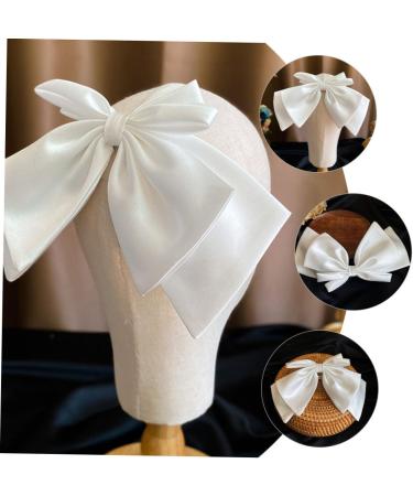 Angoily Bow Hairpin Bowknot Hair Band Bridal Hair Clip Girls Barrettes for Hair Bridal Bow Hair Gems for Women Wedding Hair Accessories Bow Hair Hoop Bride The Photo White Alloy Bow Tie - Buy Online on GoSupps.com
