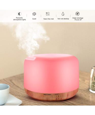 300ML Essential Oil Diffuser Remote Control Aromatherapy Humidifier with Adjustable Mist Mode, 7 LED Light Colors - Perfect for Bedroom, Office, Yoga, Spa - Yellow - Buy Online on GoSupps.com
