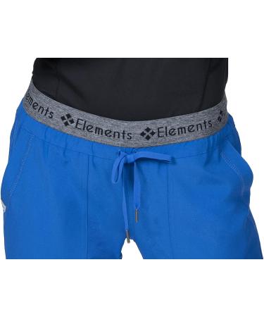 Women's Scrub Set: Mock Wrap Top & Jogger Pants | 7 Pocket, 4-Way Stretch | Nurse Dentist Uniform | Elements Select ES2956 | Medium Royal - Buy Online on GoSupps.com