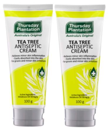 Thursday Plantation Tea Tree Antiseptic Cream Antibacterial Skin Treatment 3.5 Ounces - 2 pk