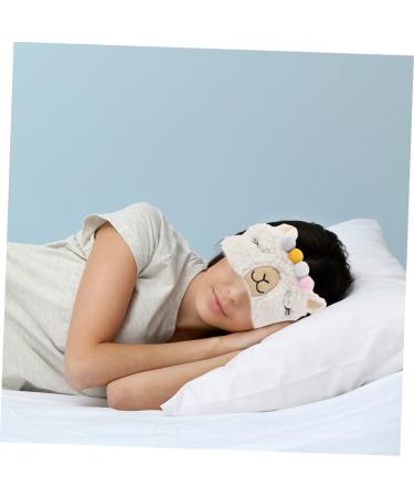2 pi ces Masque de Sommeil Masque Opaque Doux pour Yeux pour Voyage Blanc Rose - Buy Online on GoSupps.com