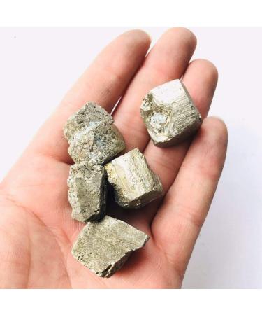 100g raw Natural Pyrite Quartz Bulk Stone Small Size Cube Tumbled Crystal Stone 10mm for Sale Natural Stones and Minerals - Buy Online on GoSupps.com