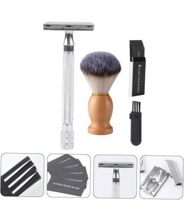 COOPHYA Manual Razor Set for Men - Portable Beard Cutter & Vintage Silver Trimmer | Perfect for Wet Shaving - 10.3x4cm - Buy Online on GoSupps.com