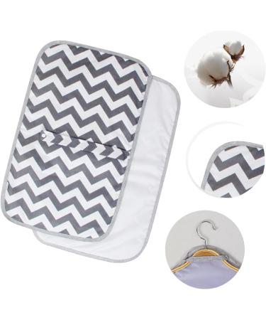 2Pcs Portable Waterproof Baby Changing Mat Set - Grey | 60 X 37cm | Lightweight & Easy to Clean | Ideal for Travel & Home Use - Buy Online on GoSupps.com