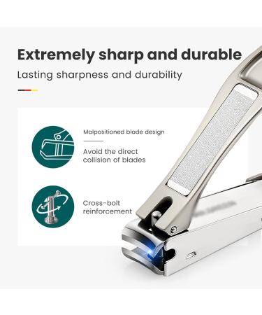 QXSJEDYCH Nail Clippers Nail Clippers Stainless Steel Anti Splash Fingernail Cutter Manicure Tools Bionics Design Nail Trimmer Pedicure Scissor Nails - Buy Online on GoSupps.com