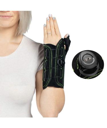 Thumb and Wrist Spica Splint with Advanced Boa Technology Brace for Arthritis Tendonitis Carpal Tunnel Syndrome Pain Relief-Left Hannd Small. Small (Pack of 1) Left Thumb Wrist Brace