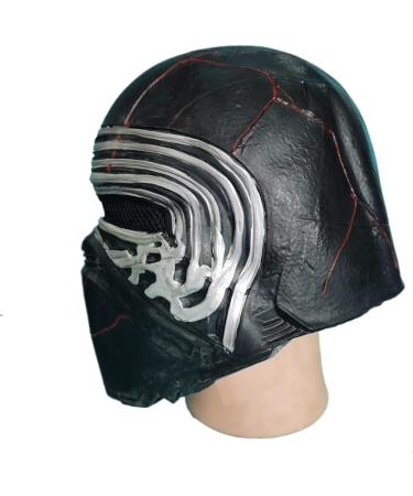 Gaweco Star Series Kylo-Ben Solo Latex Helmet Cosplay Mask - Halloween Costume with Blood Scar - Buy Online on GoSupps.com