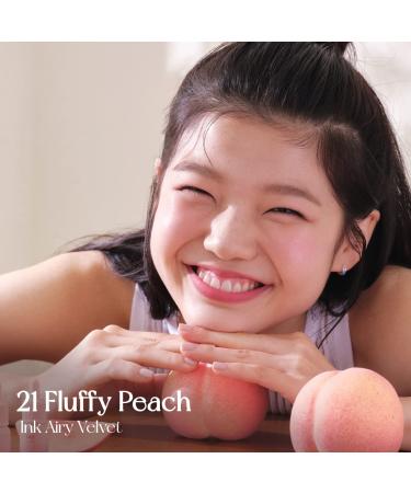 Peripera Ink Airy Velvet Lip Tint - #021 Fluffy Peach | High Pigmentation, Lightweight, Moisturizing, Cruelty-Free - Buy Online on GoSupps.com