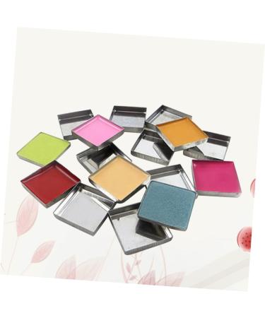 POPETPOP 56pcs Metal Pans for Eyeshadow Empty Pans for Eyeshadow Eye Shadow Iron Plate Eyeshadow Palette medium Silver - Buy Online on GoSupps.com