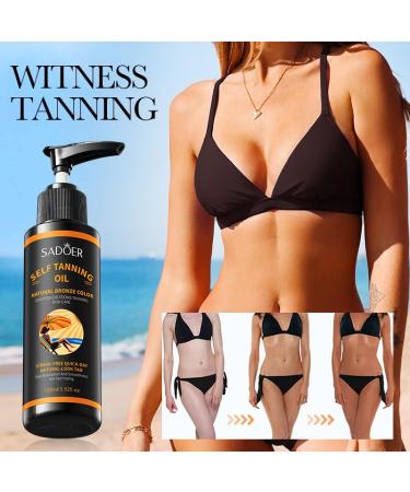 Moisturizing Tanning Oil - Hydrating Tan Enhancer Quick Drying Body Oil for a Natural Copper Glow | 3.52 oz/100 mL - Buy Online on GoSupps.com