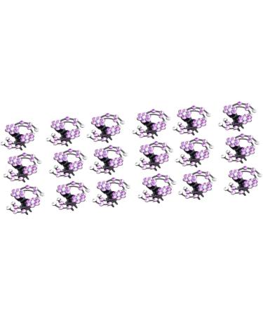 12 pcs Rhinestone Flower Hair Clips for Women - Purple Claw Hair Pins for Bridal & Wedding Accessories - Buy Online on GoSupps.com