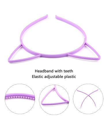 Zifengcer 10 Pcs Cute Plastic Cat Ears Headbands for Kids, Girls & Women - Multicolor Sawtooth Kitty Ear Headwear for Parties, Halloween & Birthdays - Buy Online on GoSupps.com