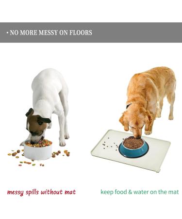 Reopet Silicone Pet Feed Mats - Waterproof Dog & Cat Mats with Elevated Edges | 71 x 45 cm | Durable Easy Clean Space Solutions - Buy Online on GoSupps.com