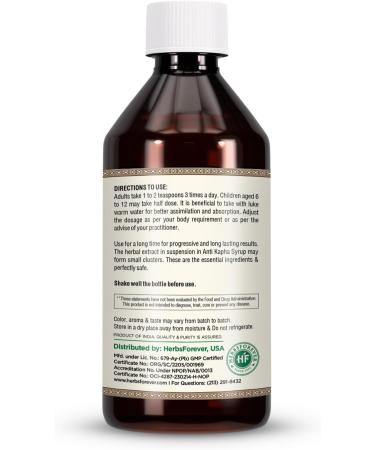 Buy Anti Kapha Syrup for Respiratory & Immune Support | Ayurvedic Herbal Remedy for Cough & Cold - 210ml - Buy Online on GoSupps.com
